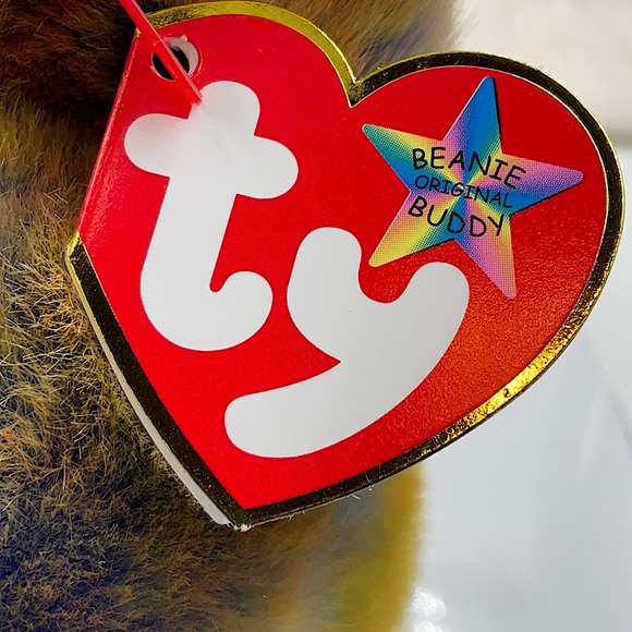 Retired Ty 2000 Original Clubby III Beanie Baby Buddy 15” Bear. - Picture 9 of 9